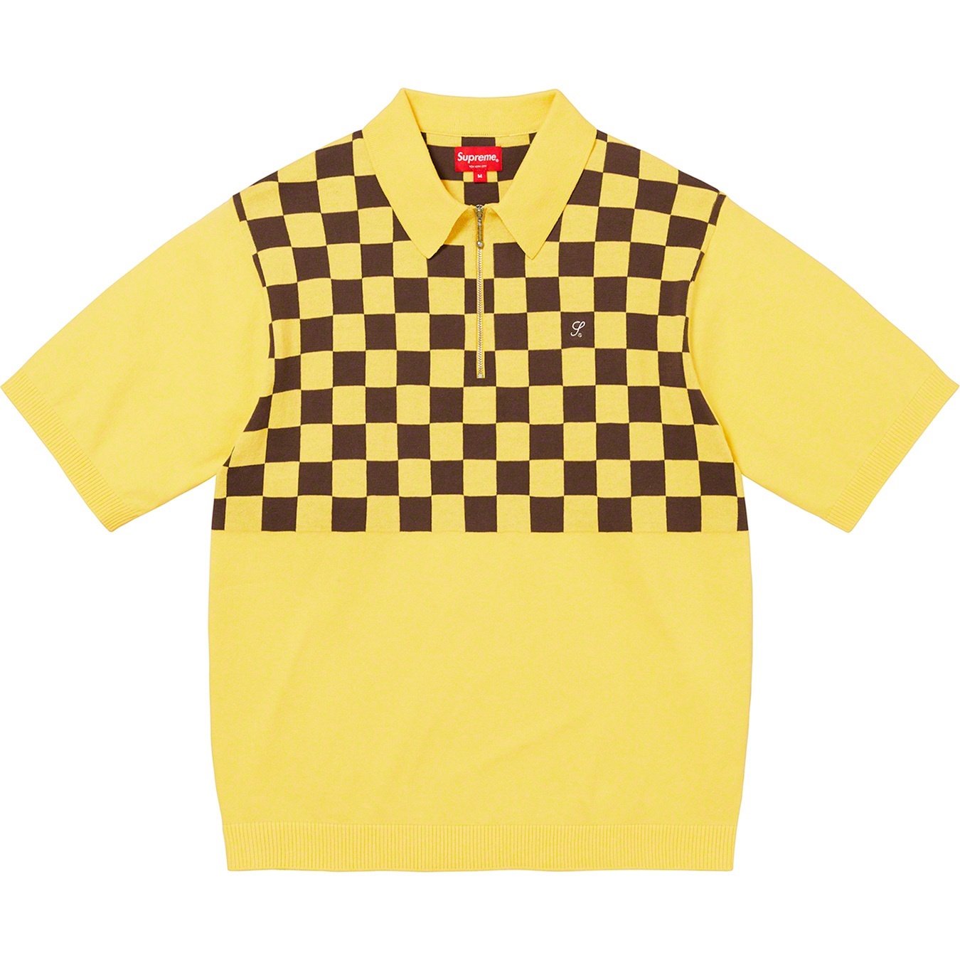 Checkerboard Zip Polo view 8